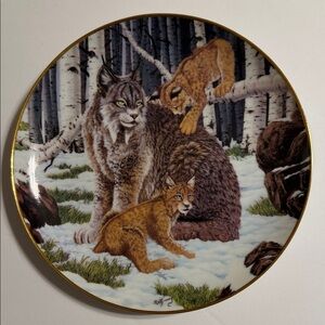 Vintage. FLEETWOOD Collection. Endangered Kingdom. FOREST SANCTUARY. Plate A2631
